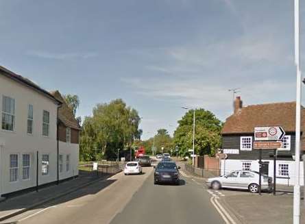 The crash happened in Sturry Hill. Picture: Google