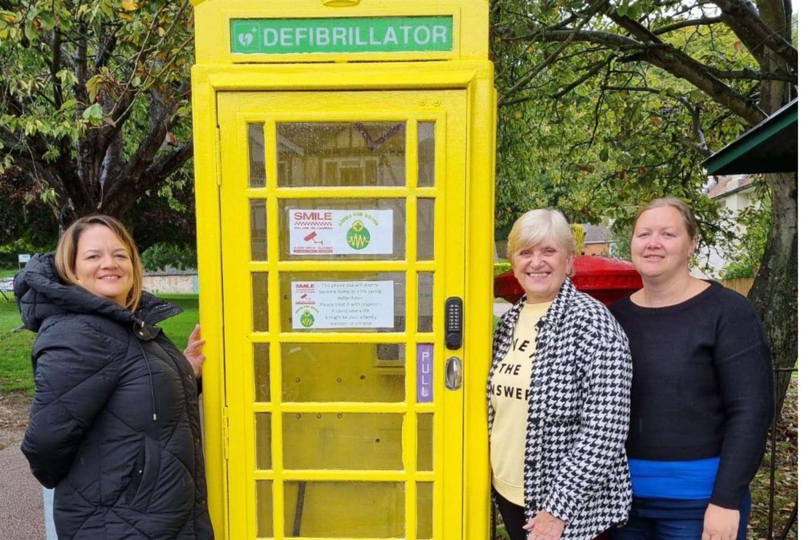 The team who started the 'Defibs for Dover' campaign, left to right, Sam Hammond, Jan Hyde, Clare Sykes