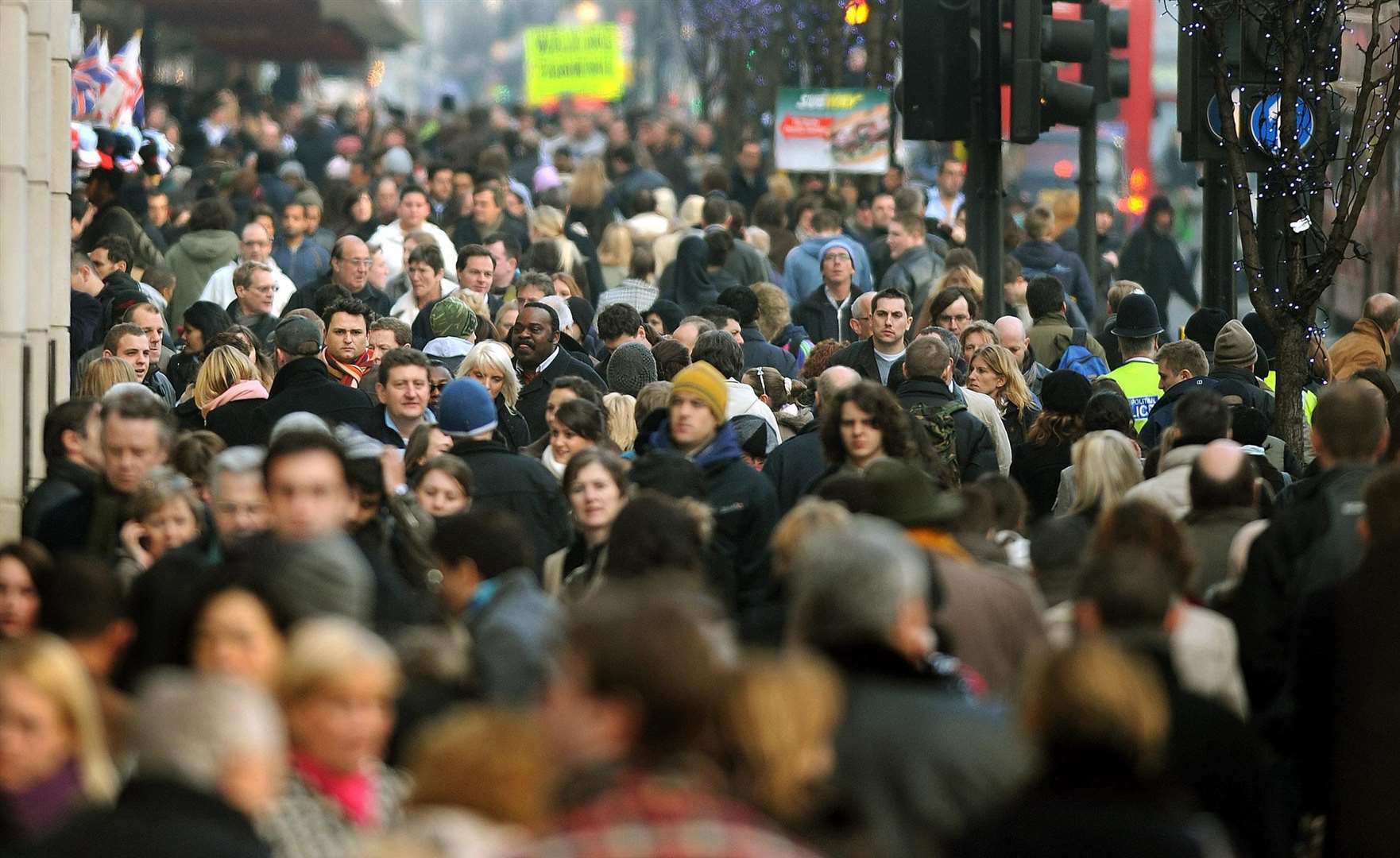 The total population across England and Wales was 59,597,300 (John Stillwell/PA)