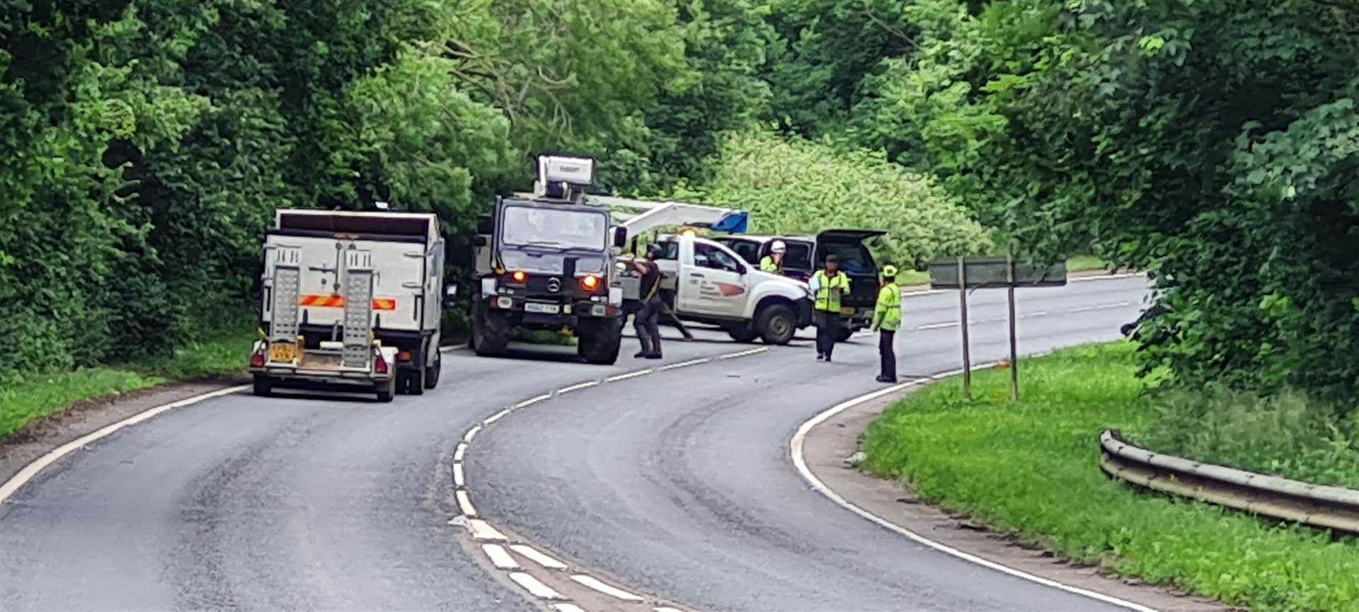 Tree down on the Harbledown by-pass (48475009)