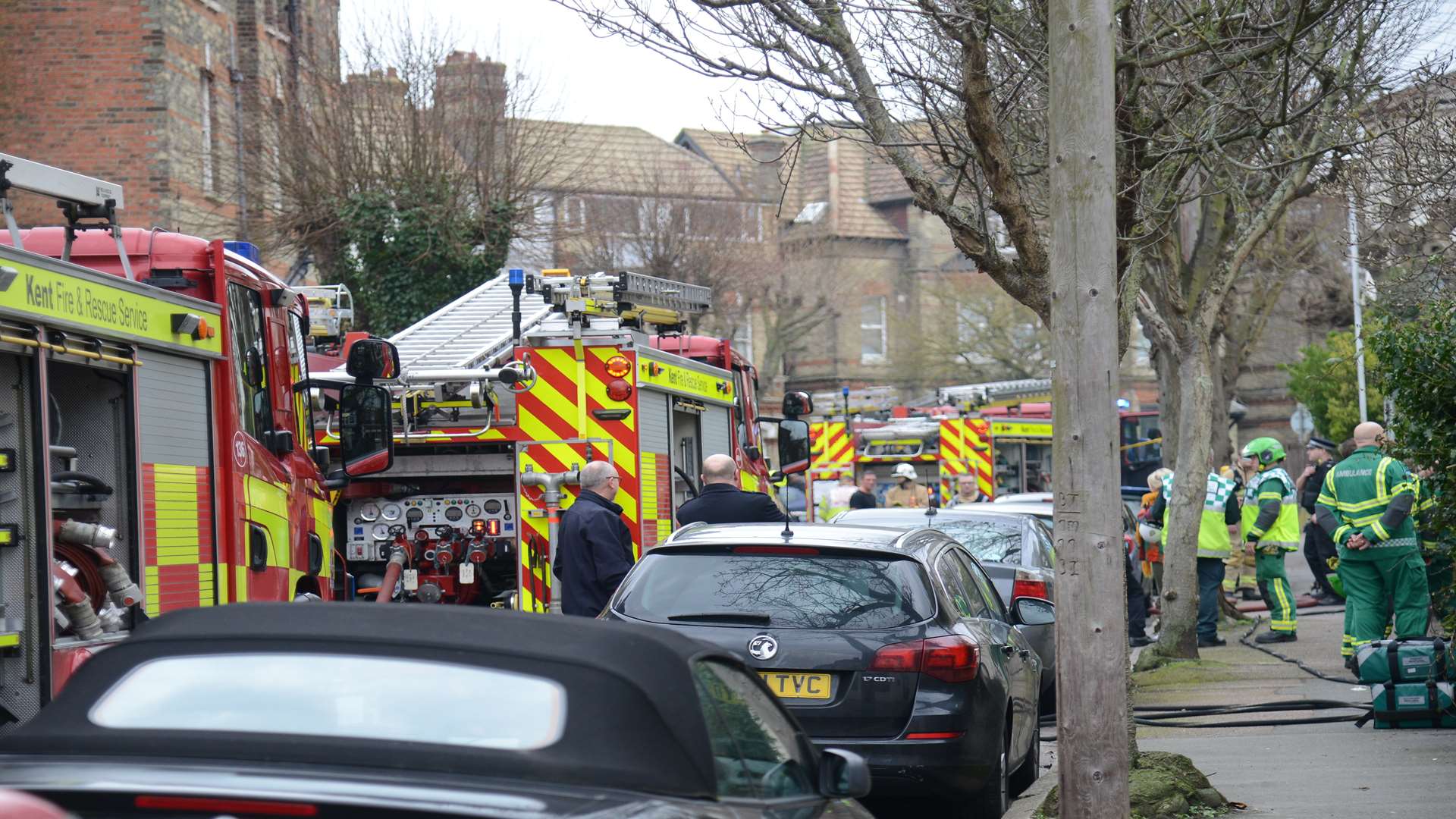 Emergency services at the scene