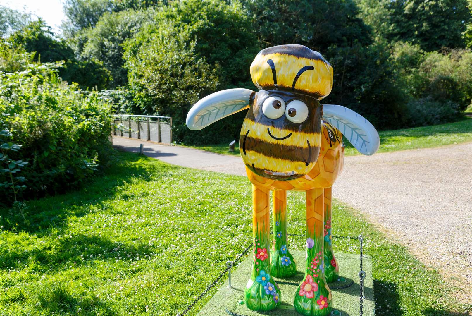Each Shaun the Sheep sculpture will be sold off at auction. Picture: Steve James Photography