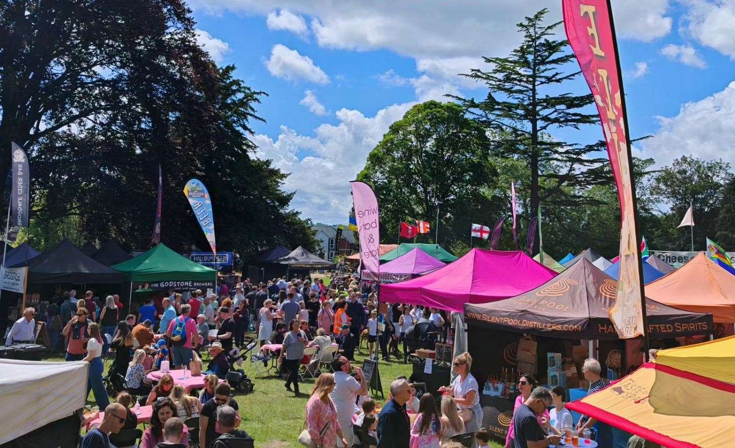 The Tonbridge Food and Drink Festival will see more than 70 stalls take over the park. Picture: Facebook / Tonbridge Food and Drink Festival