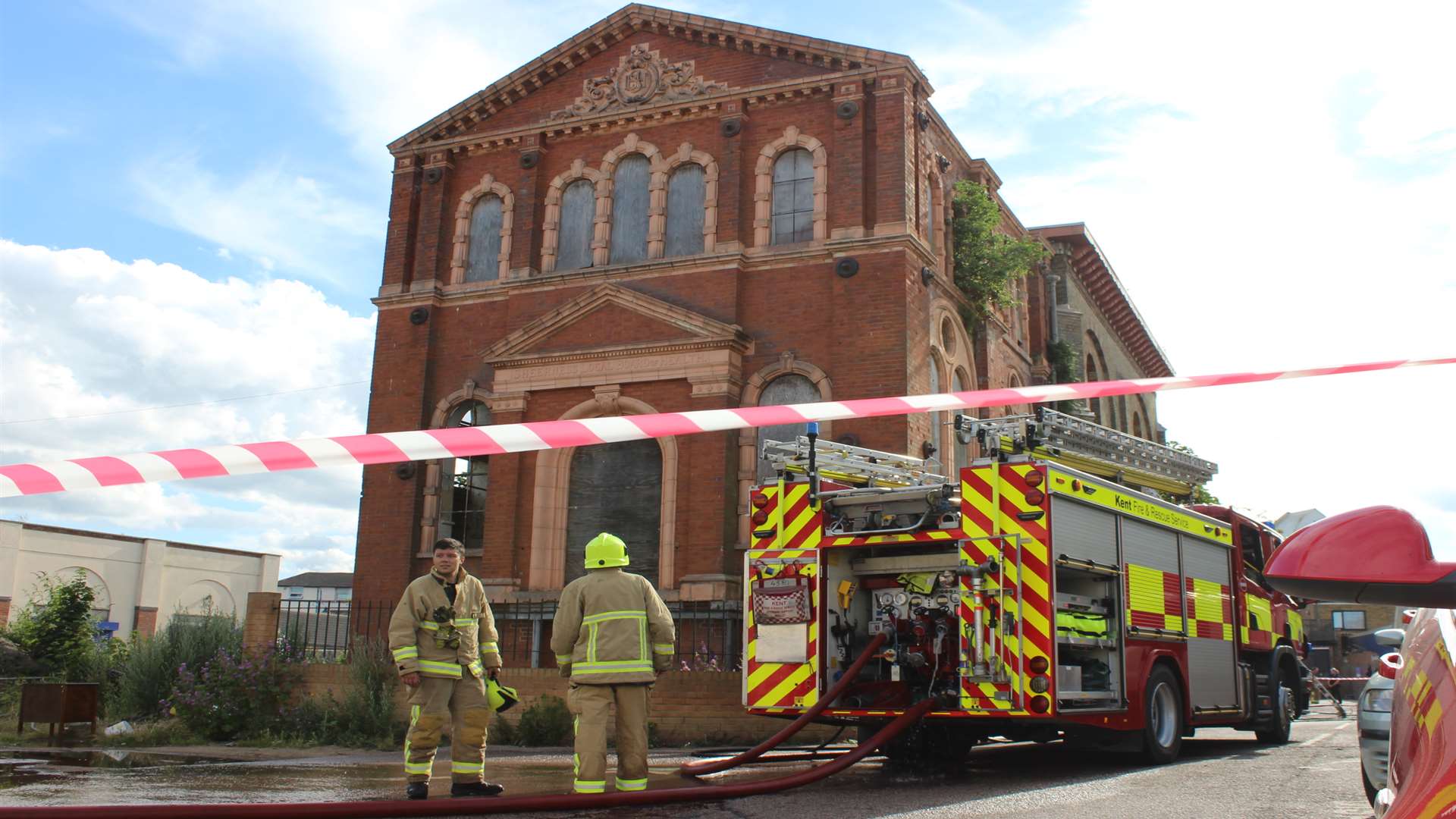 Mystery blaze at Trinity Road water tower, Sheerness