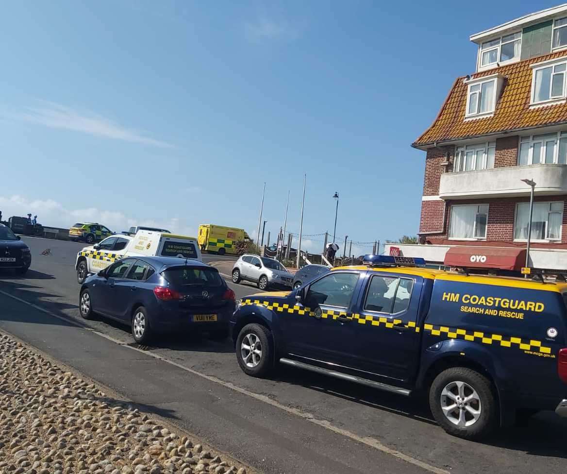 Huge emergency response in Stade Street, Hythe