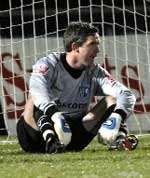 Derek Stillie looks dejected after the fourth goal goes in. Picture: MATTHEW WALKER