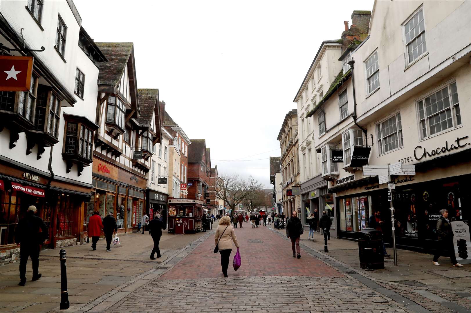 Net physical business closures are down at their lowest level in five years (Gareth Fuller/PA)