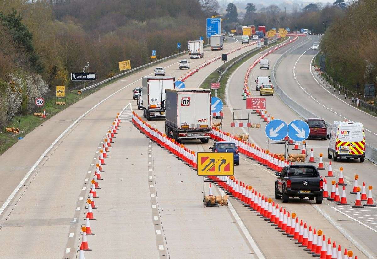 M20 closure as Op Brock deployed between Maidstone and Ashford ahead of ...