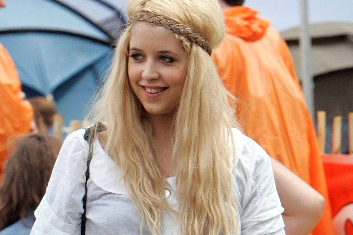 Peaches Geldof pictured backstage behind the Pyramid Stage at the Glastonbury Festival in 2007. Picture: Oli Scarff/SWNS.com