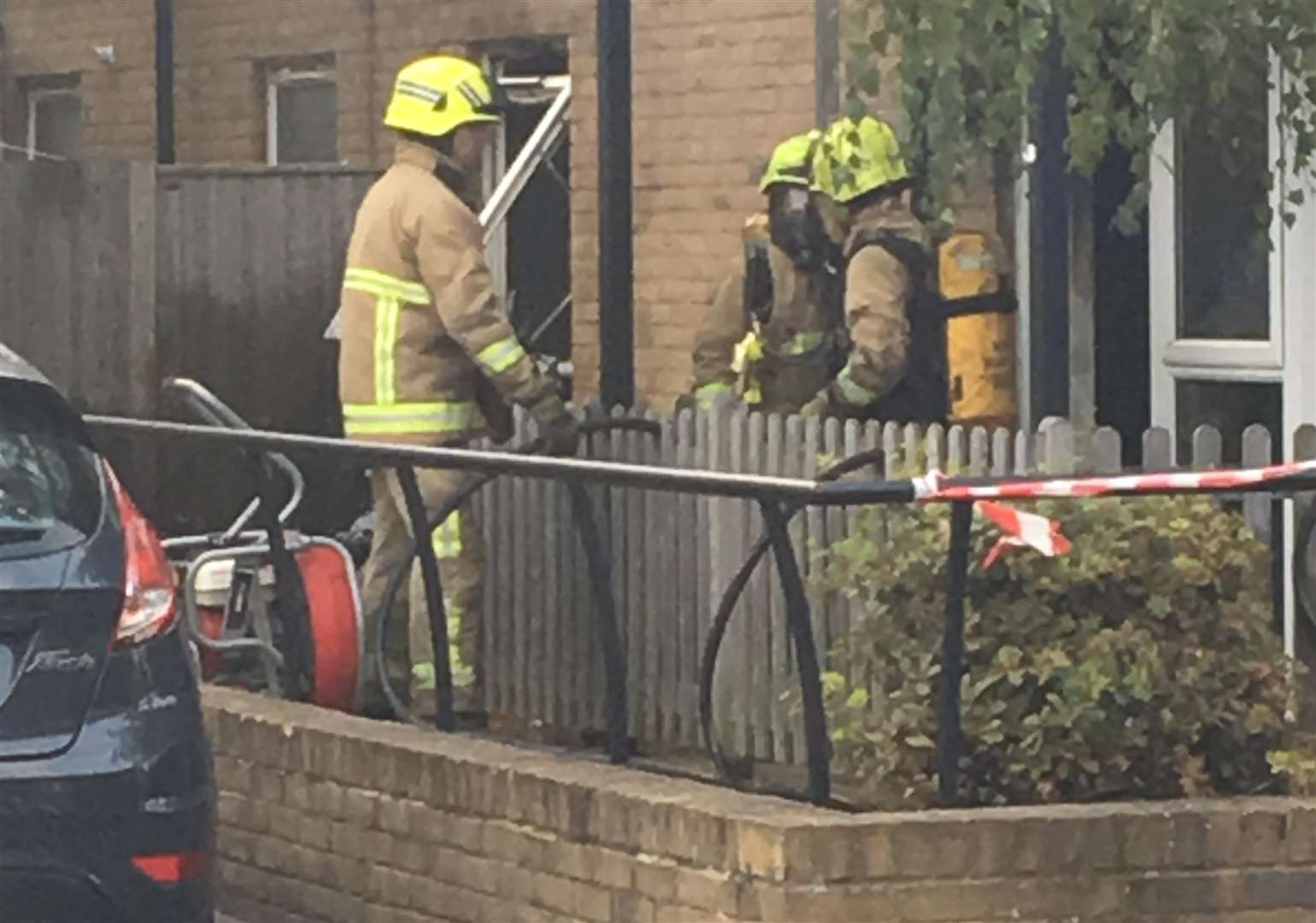 The flat fire at Wallis Avenue in Parkwood, Maidstone
