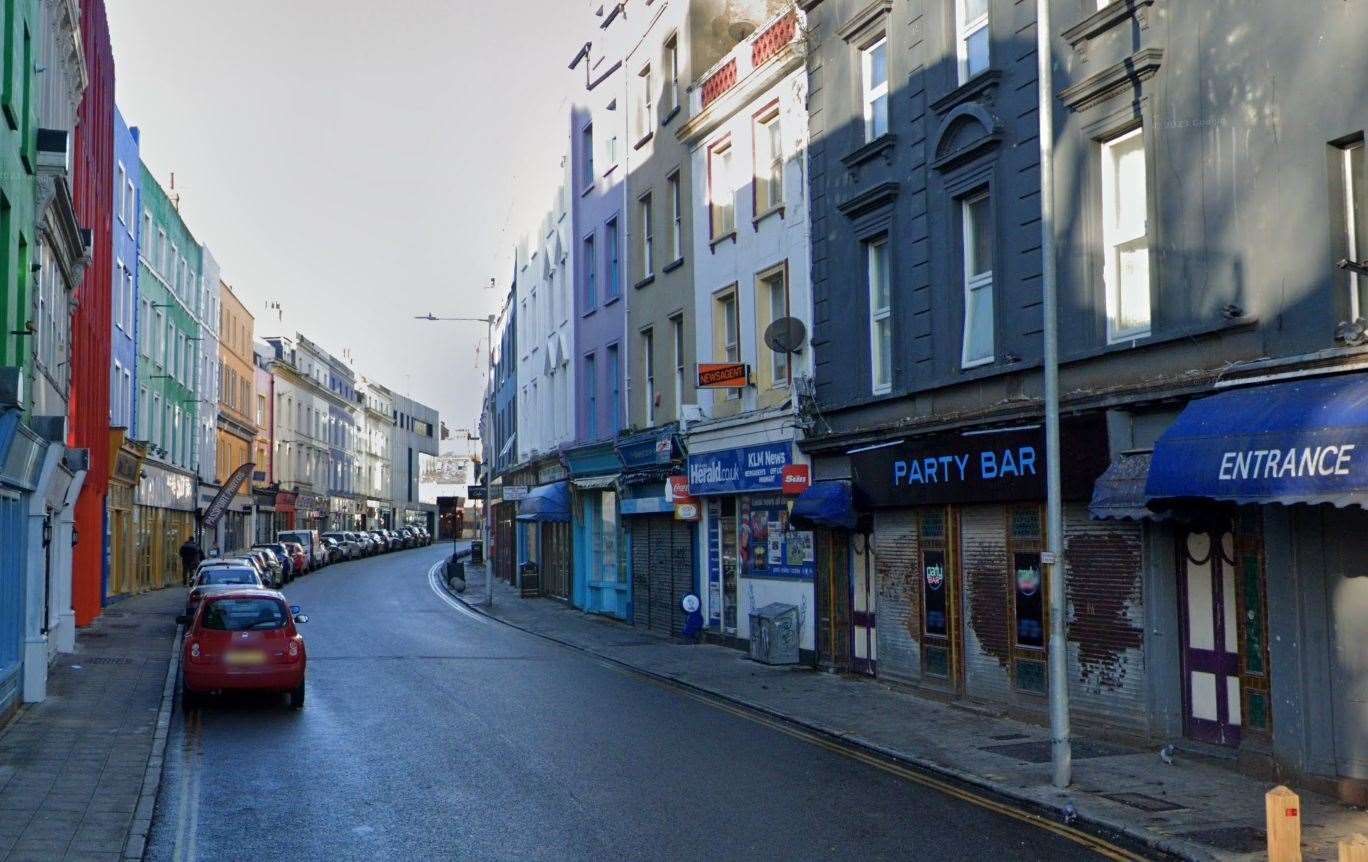 Tontine Street, Folkestone, where the sexual assaults reportedly happened. Picture: Google