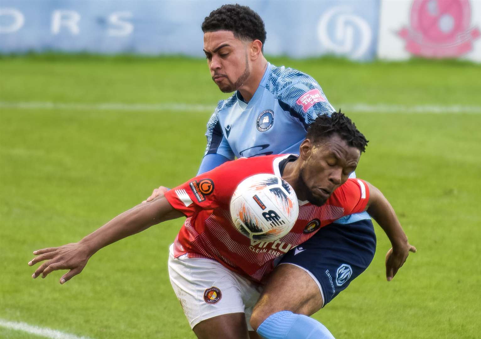 Ebbsfleet failed to find a way through against Eastbourne on Saturday. Picture: Ed Miller/EUFC (60774561)