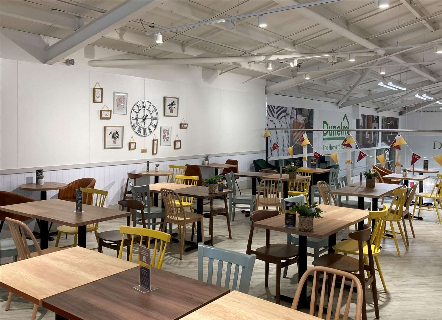 The new cafe inside the refurbished Dunelm store in Sittingbourne