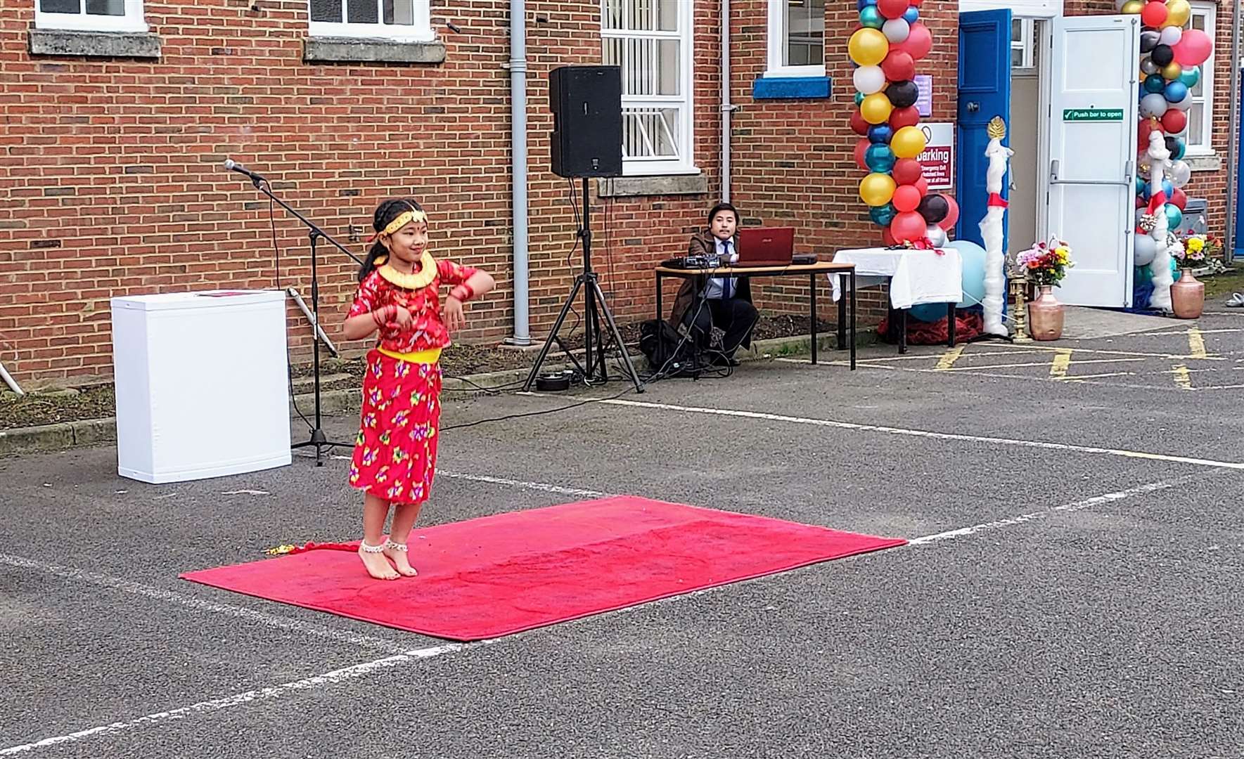 There was a performance of traditional dance