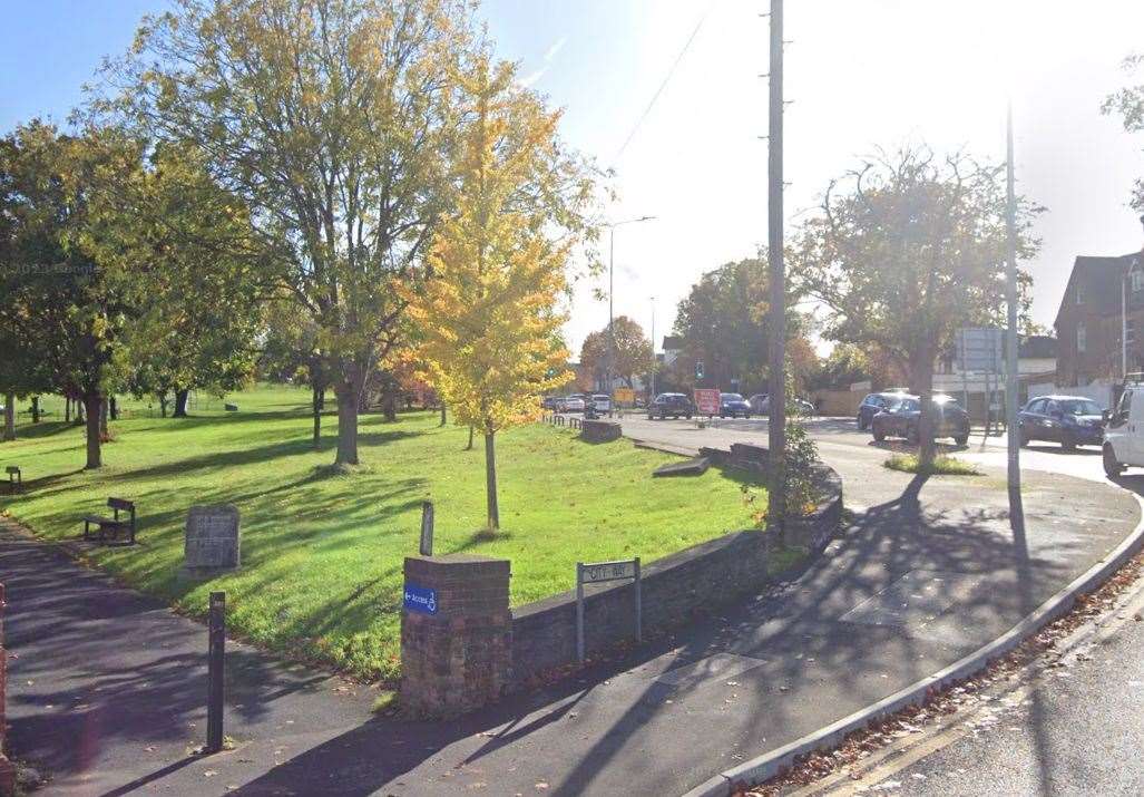 An air ambulance landed in Jackson's Fields following reports of a road traffic collision in City Way, Rochester. Photo: Google