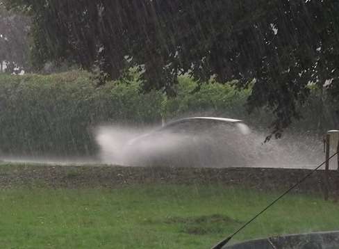 Flooding in Bell Road, Sittingbourne