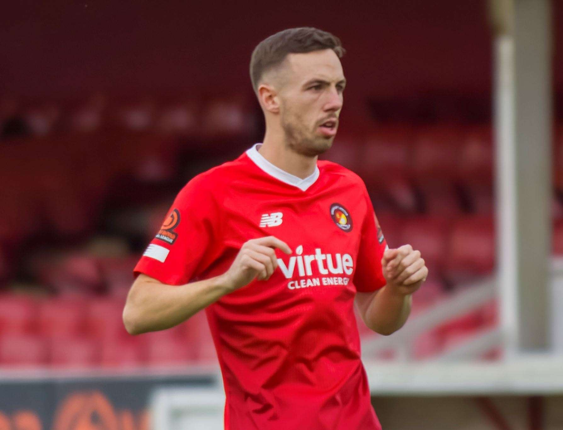 Greg Cundle has joined Maidstone on loan from Ebbsfleet. Picture: Ed Miller/EUFC