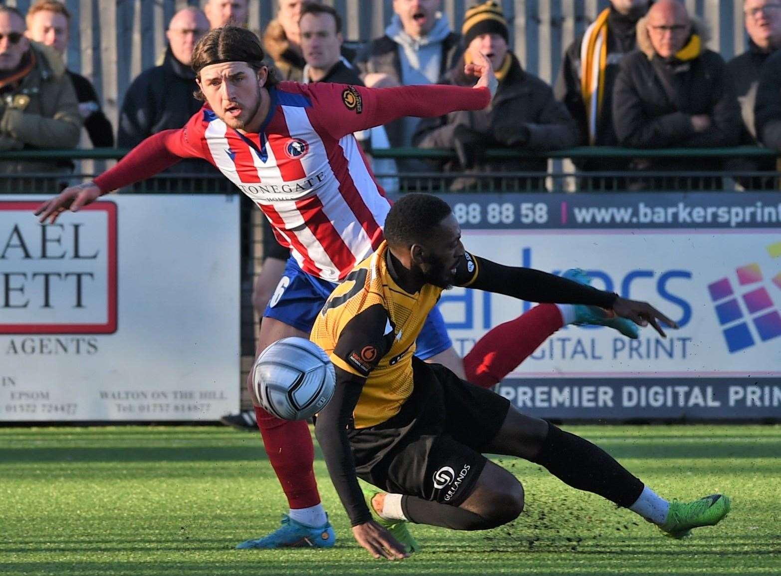 Roarie Deacon gets stuck in. Picture: Steve Terrell