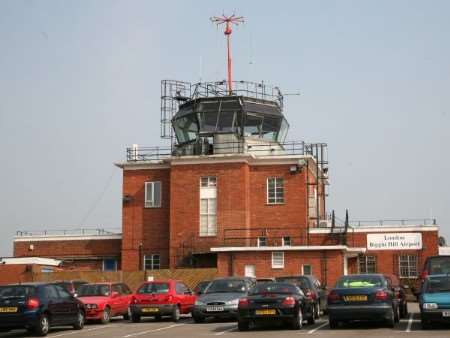 Biggin Hill airport, where the plane took off from.