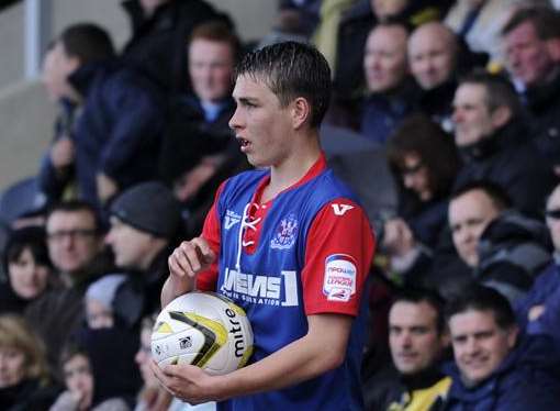 Former Gills player Sam Muggleton playing at Burton Picture: Barry Goodwin