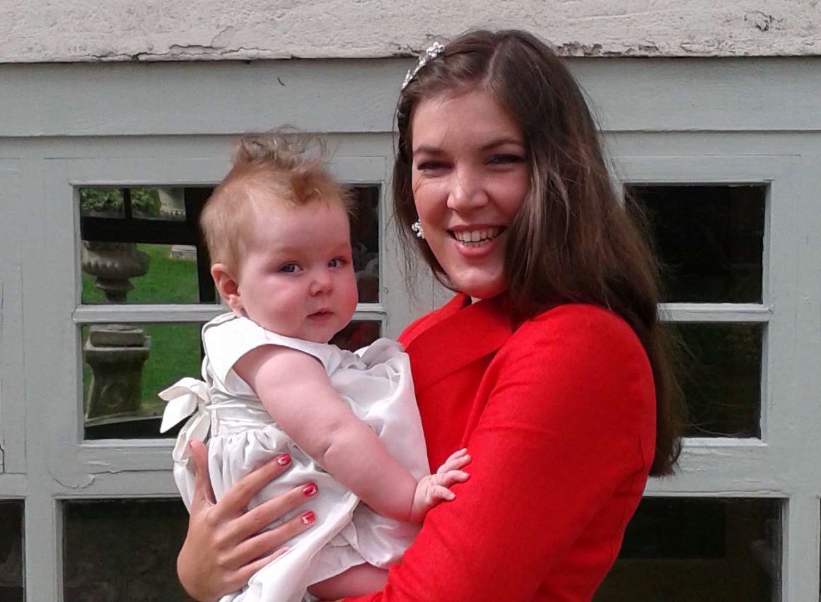 Charlotte Russell with her daughter Helena