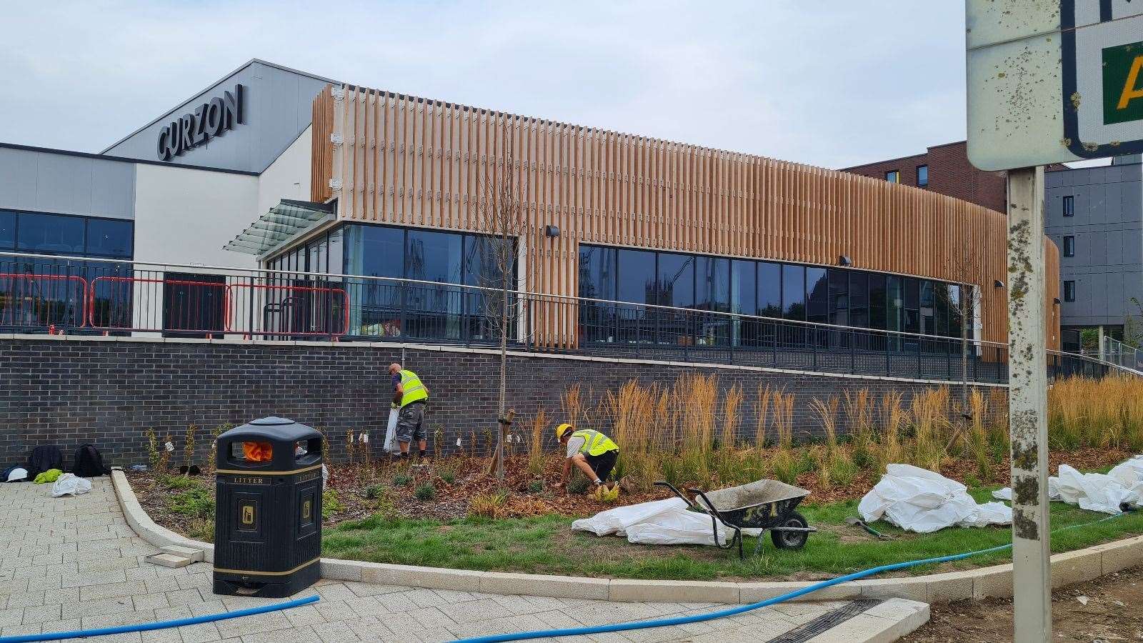 The finishing touches are still taking place at the new Curzon cinema