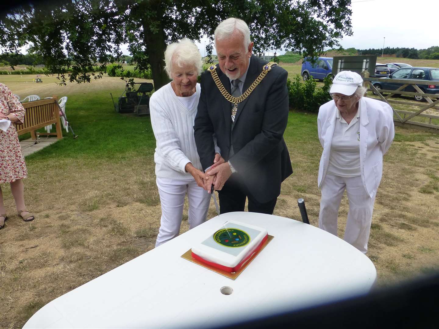 Canterbury's Lord Mayor Colin Spooner opens Canterbury Croquet Club’s three new lawns and clubhouse at Polo Farm