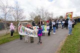 Children helped marked the opening of the museum with a colourful parade Picture: Tom Webb