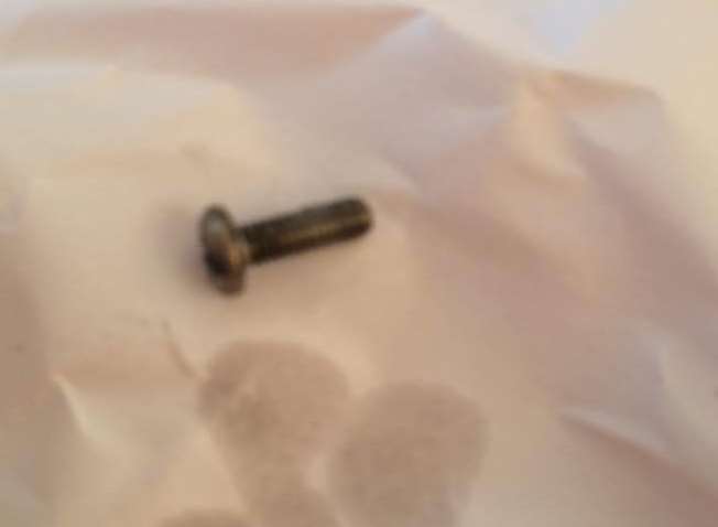 The supervisor of the takeaway said the bolt had come of a machine, and apologised
