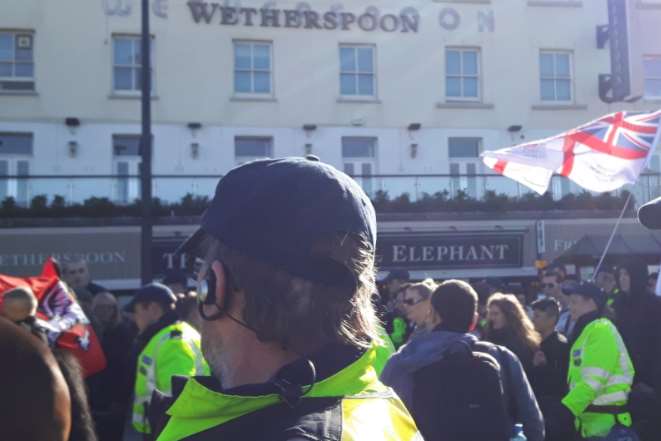 The White Lives Matter march is under way