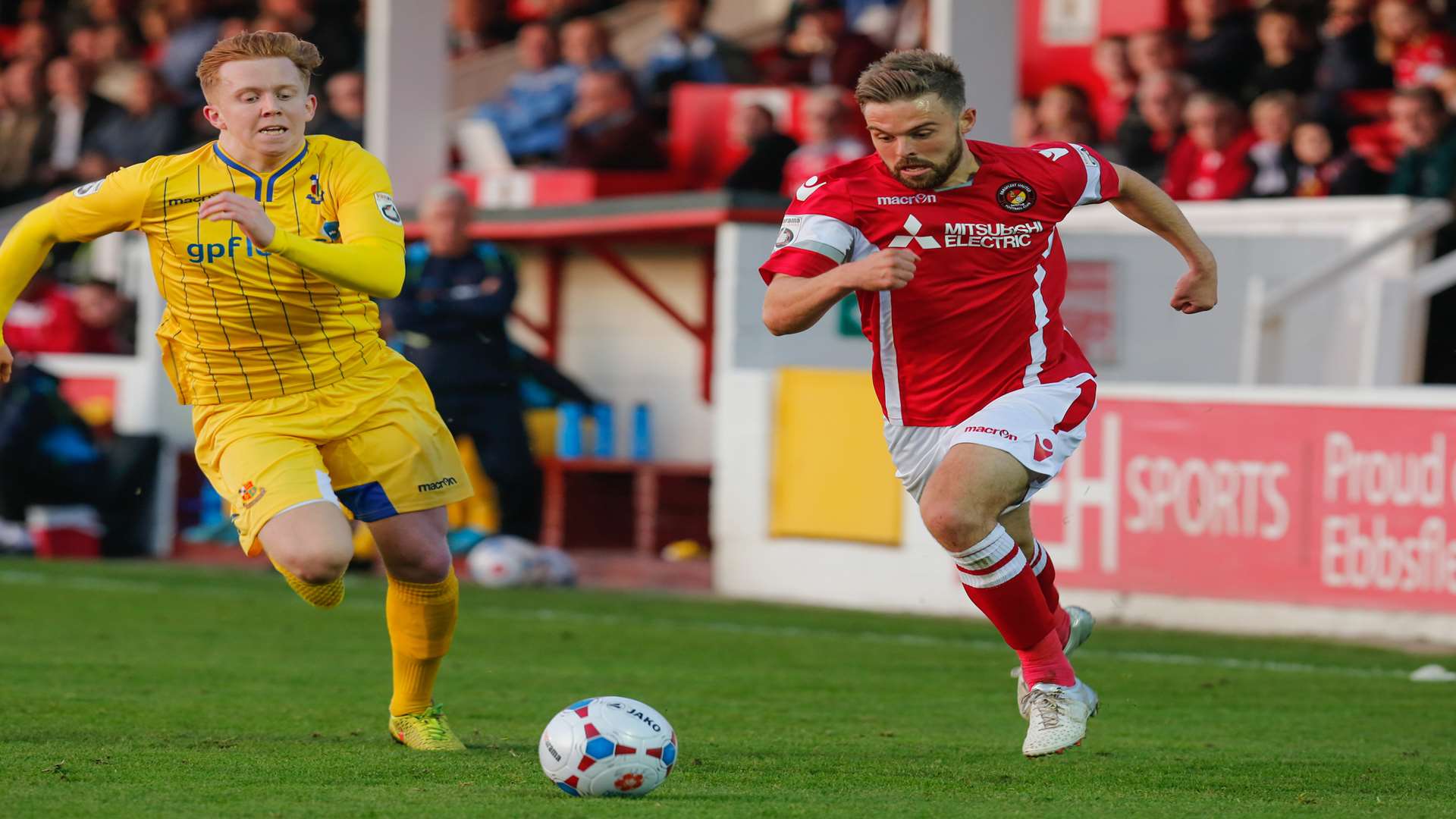 Ebbsfleet's Matt Godden is closing in on 30 goals for the season Picture: Matthew Walker