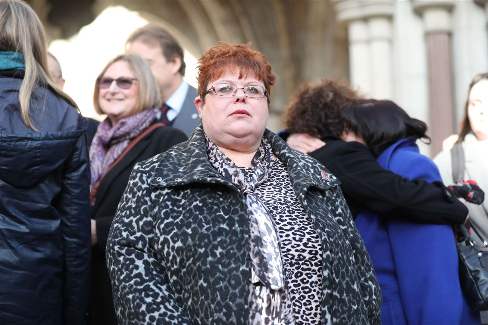 Sarah Jane Young, the daughter of one of the Hyde Park victims, outside court (Isabel Infantes/PA)