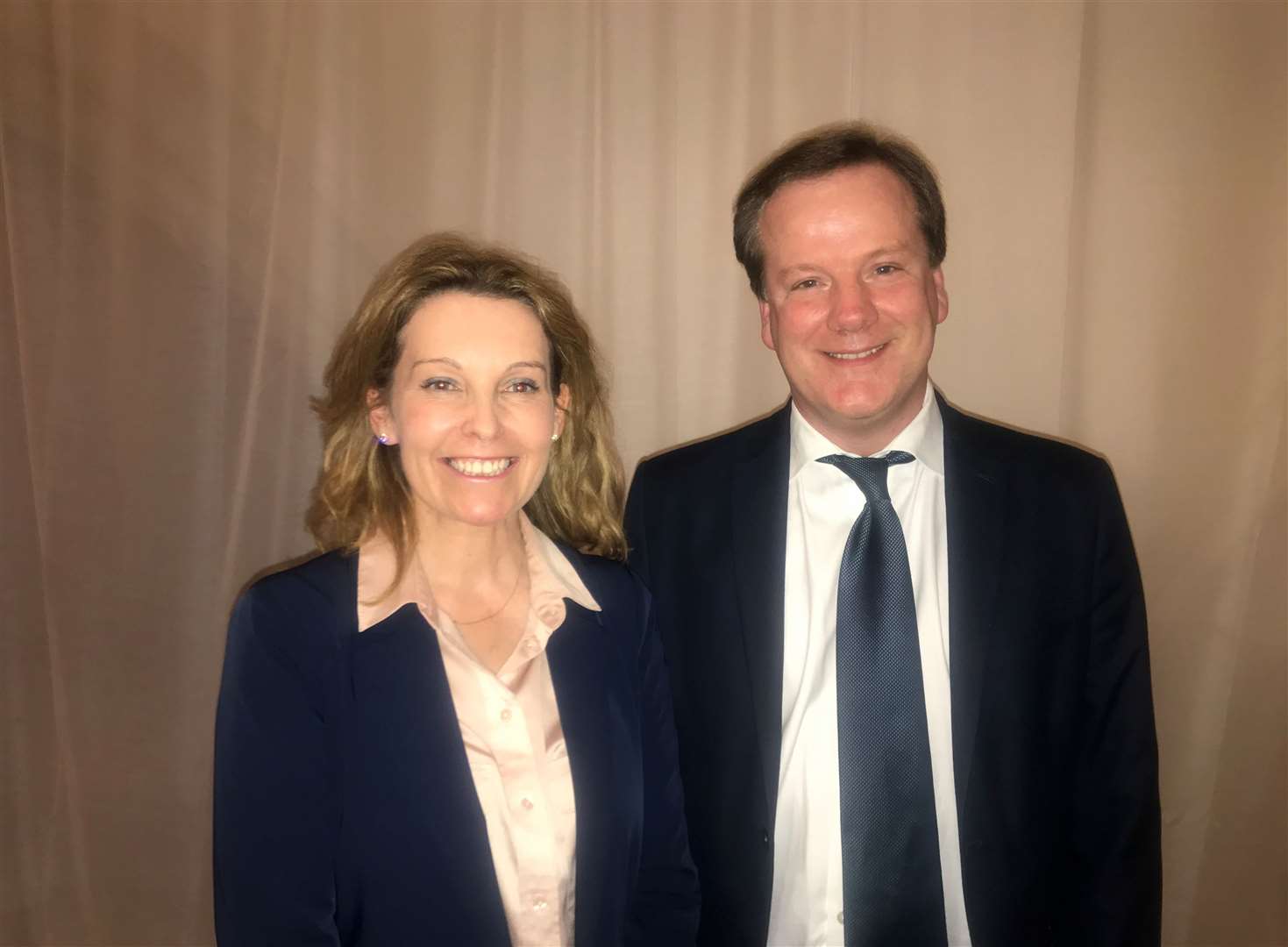 Former Dover Conservative MPs Natalie and Charlie Elphicke. Natalie defected to Labour, while Charlie temporarily sat in the House of Commons as an independent after having the Tory whip suspended