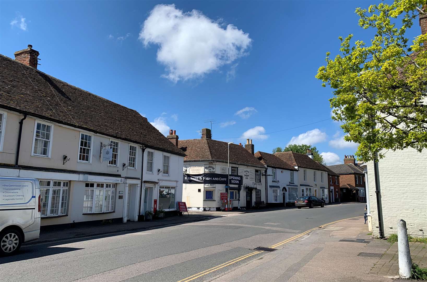 The owner of the former pub in Bridge says he will take the signs down as the building needs to be painted