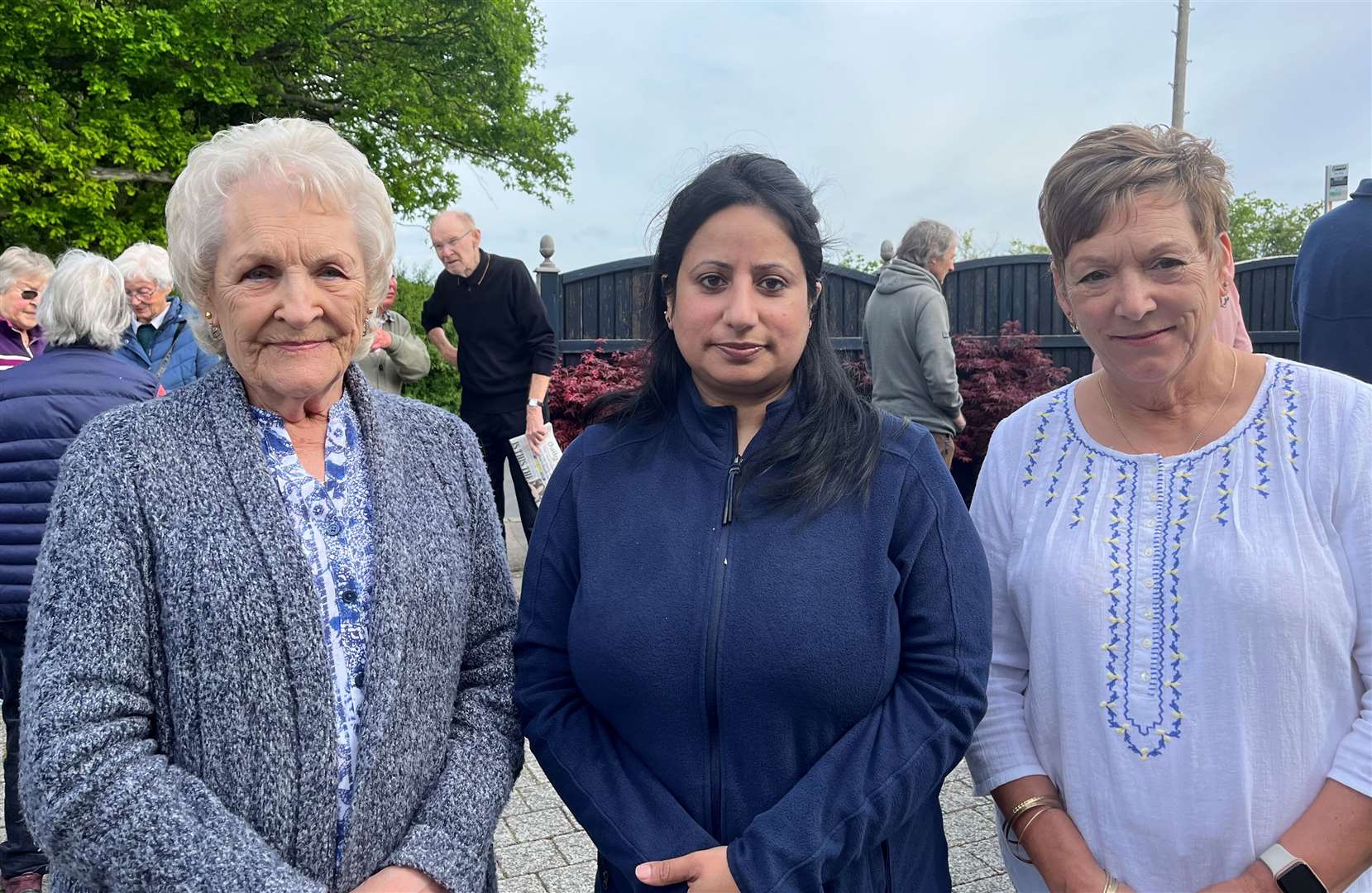 Gloria Day (left), Jo Walia and Kim McKenzie are all against the plans