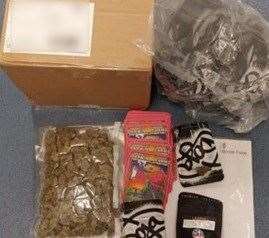 Boo attempted to import cannabis from the USA in May, 2022. Picture: Kent Police