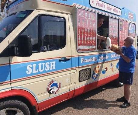 Sheppey ice cream man Paul Cambridge who trades as King Whippy