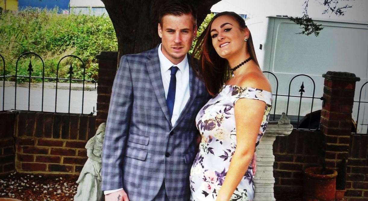 Ben Hayes, 28, and Callie Hayes, 22, pre-pregnancy