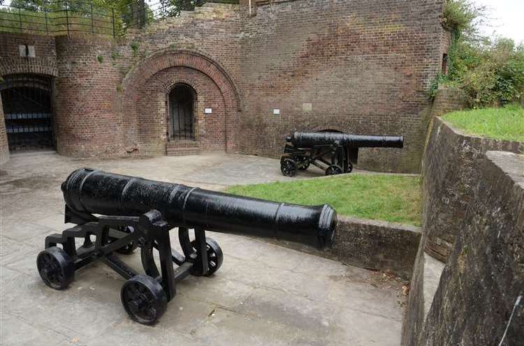 Fort Amherst in Dock Road, Chatham, was also used as one of the backdrops