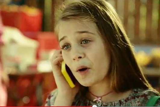 The little girl in the HSBC ads, who launches a business selling lemonade to international customers. Picture: HSBC