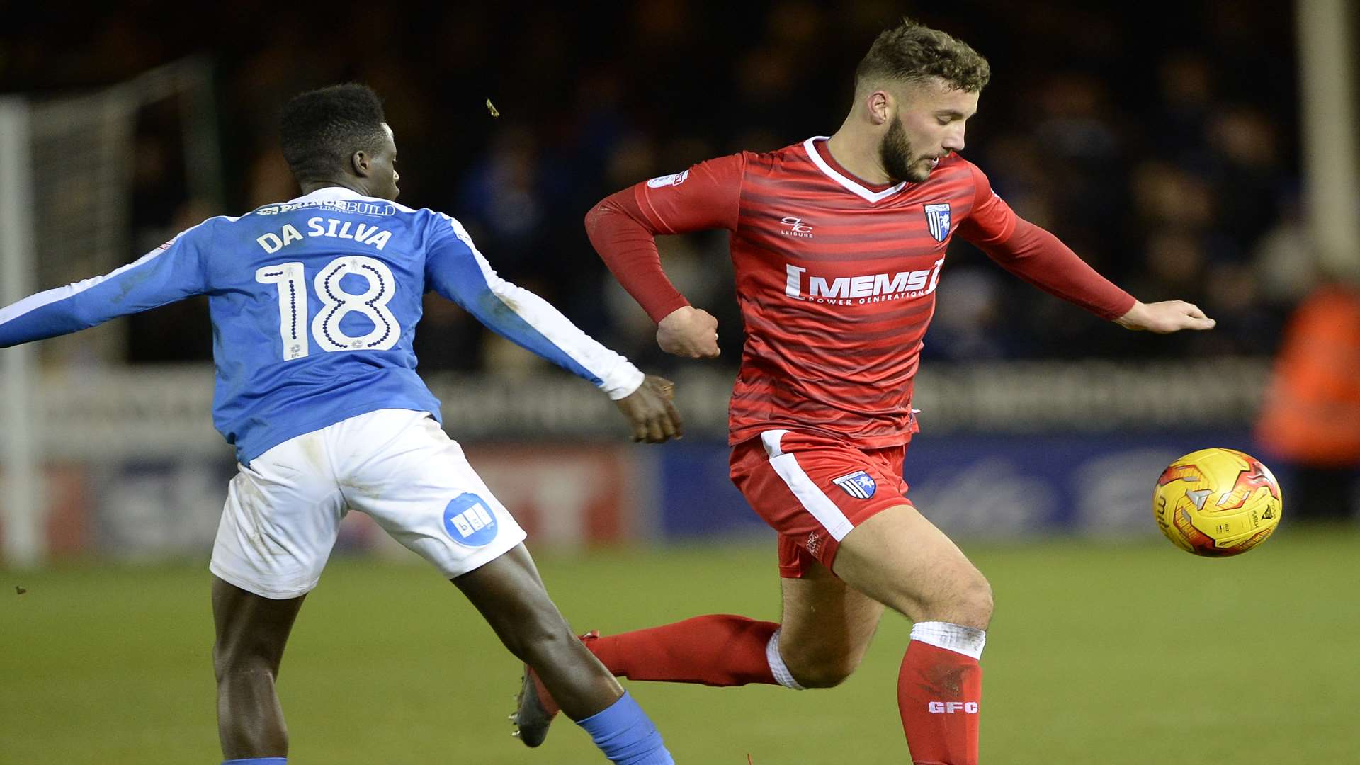 Goal hero Baily Cargill takes on Leo Da Silva Picture: Ady Kerry