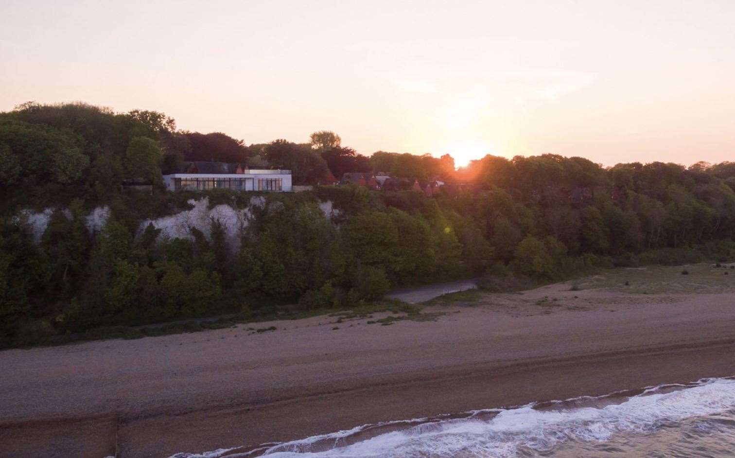 The cliffside house was once listed at £6 million. Photo: Strutt and Parker