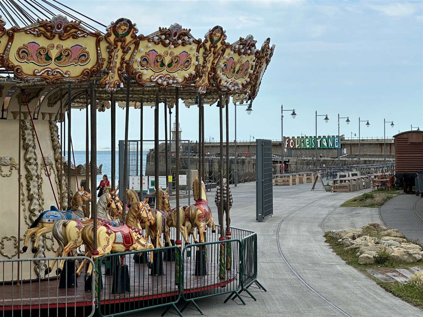 The carousel at Folkestone Harbour Arm. Picture: Folkestone Harbour and Seafront Development Company