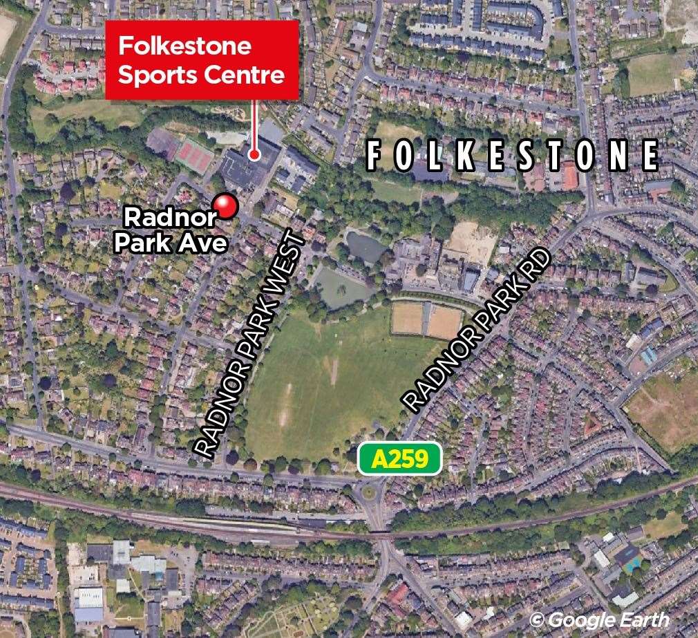 Folkestone Sports Centre was built on land donated by Lord Radnor