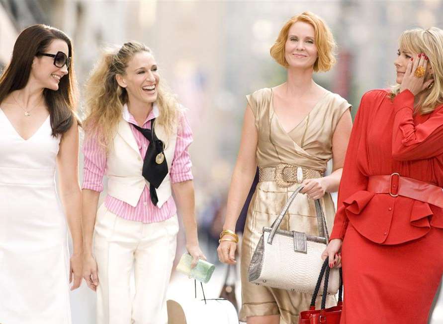 Kristin Davis, Sarah Jessica Parker, Cynthia Nixon and Kim Cattrall in Sex In The City 2