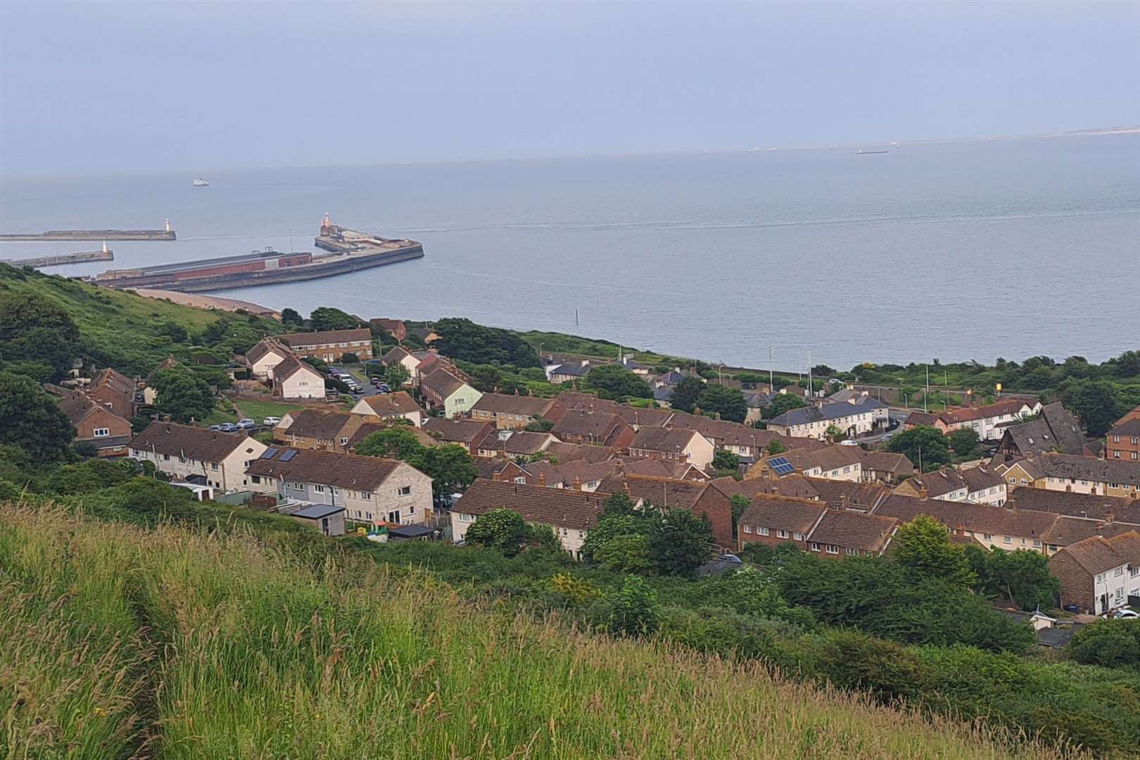 The top of the Western Heights looking down at Aycliffe