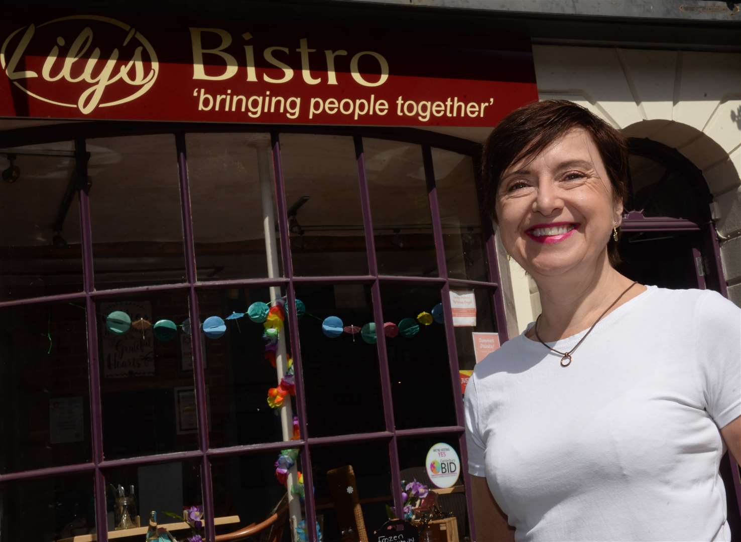 Elizabeth Carr-Ellis hopes people will join her at Lily’s Bistro in Palace Street, Canterbury