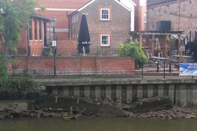 The Tonbridge flood warden believes the lowering of the River Medway has unveiled some potential concerns for the town