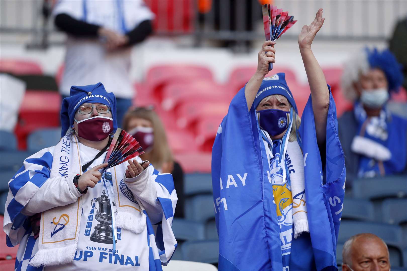 Compliance with the wearing of face coverings was high (Matt Childs/PA)