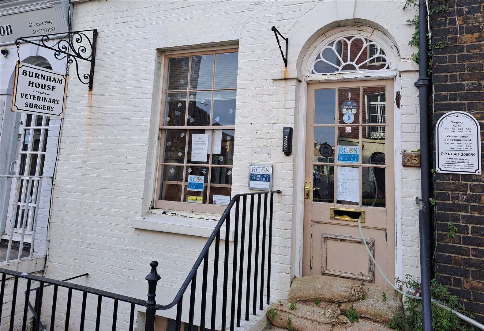 Burnham House Veterinary Surgery in Castle Street, Dover, has closed permanently